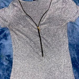 Zip up spandex dress.